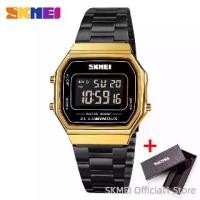 ราคา นาฬิกาข้อมือผู้ชาย SKMEI 1647 สไตล์เรโทร อิเล็กทรอนิกส์ แฟชั่นธุรกิจ สายเหล็ก กีฬา กันน้ำ นาฬิกาดิจิตอลผู้ชาย 1123 reloj hombre (1734076610543322906)