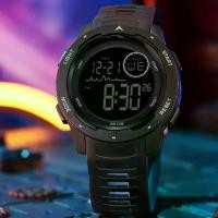 ราคา นาฬิกาสปอร์ตดิจิตอลสำหรับผู้ชาย FINDTIME พร้อมไฟ LED ใต้หน้าจอ กันน้ำ ปฏิทิน นาฬิกาปลุก กรอบพลาสติกทรงกลม สาย TPU อิเล็กทรอนิกส์ ใช้พลังงานจากแบตเตอรี่ มีสีดำ/น้ำเงิน/แดง/เขียว/สีกากี (173315298672610