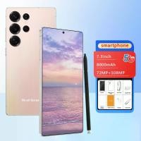 ราคา สำหรับโทรศัพท์มือถือ OPP0 A55 Pro 5G สนับสนุนโทรศัพท์มือถือ 7.3 นิ้ว สมาร์ทโฟน 2G / 5G RAM 16G ROM 1T โทรศัพท์มือถือราคาถูก Android13.0 โทรศัพท์มือถือราคาถูกจั คูปอง ส่ง ฟรี คูปอง tiktok (173237239247