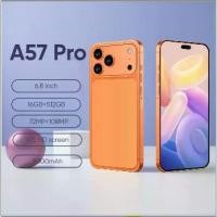ราคา A57 Pro 5G 6.8 นิ้วโทรศัพท์มือถือสนับสนุน 2SIM สมาร์ทโฟน 4G_5G RAM 16GB RAM 512GB 72MP + 108MP โทรศัพท์ราคาถูก Android15.0 มือถือ (1734384108989614013)