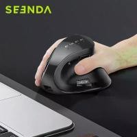 ราคา เมาส์ไร้สายแนวตั้ง, Seenda, การเชื่อมต่อบลูทูธ 5.0 และ 3.0, เข้ากันได้กับแท็บเล็ต, แล็ปท็อป, พีซี, Mac และ iPad, ชาร์จใหม่ได้, 2.4G USB, การออกแบบตามหลักสรีรศาสตร์, เหมาะสำหรับการเล่นเกม (173053337199