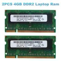 ราคา RAM แล็ปท็อป DDR2 4GB, 2 ชิ้น, 800Mhz, PC2 6400 SODIMM, 2RX8, 200 พิน, สำหรับหน่วยความจำแล็ปท็อป Intel และ AMD (1732554144513754562)