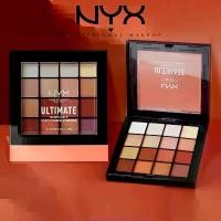 ราคา การแสดงผลสีที่ยาวนาน， ผิวเรียบเนียน， NYX Eyeshadow PALETTE 16 Color เครื่องสำอาง สีเอิร์ ธ อายแชโดว์ อายแชโดว์ไฮกลอส พาเลทอายแชโดว์ ครีมกันแดดสำหรับกล้ามเนื้ออ่อนไหว， ชุดกักตุน， (1734364783945090455)