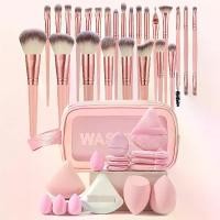 ราคา แปรงแต่งหน้ามืออาชีพ 20 ชิ้นขนแปรงนุ่มสำหรับรองพื้น อายแชโดว์ ผสมคอนซีลเลอร์ และแปรงอายไลเนอร์ชุดแป้งพัฟสีเบจอ่อนที่เป็นมิตรกับผิว เหมาะสำหรับการเดินทางและเป็นของขวัญ (1733725293008290915)