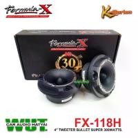 ราคา FORMULA-X ลำโพงทวิสเตอร์แหลมจาน 4นิ้ว กำลังขับ 300Watts Formula-x รุ่น FX-118H =1คู่ (1734228941865321652)