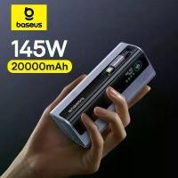 ราคา [COD] Baseus 145W Power Bank 20000mAh Built-In 100W Retractable Type C Cable Fast Charge Portable External Battery Charger PowerBank (1733490687086396995)