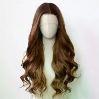 ราคา Synthetic Lace Front Wig, Sweet Brown Gradient Color, Long Thick Wave Style, Loose Waves, 33.02x 10.16 cm, Dark Brown to Medium Brown Gradient Color, Heat Resistant Fiber Hair, P (1733864463564048030)
