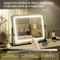 ราคา กระจกแต่งหน้าLed [White] Makeup Mirror, Makeup Mirror, 3-Color Lights (1734365324861016031)