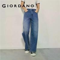ราคา Giordano [ Online Exclusive ] Women's กางเกงผู้หญิง Cotton Denim Low Rise Wide leg Pants (Korea Collection) 05416156 กางเกงขายาวผู้หญิง กางเกงจิออดาโน (1734411609111037925)