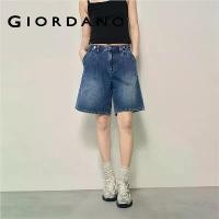 ราคา Giordano [ Online Exclusive ] Women's กางเกงผู้หญิง Pleated adjustable waist denim shorts (Korea Collection) 05406523 กางเกงขาสั้นผู้หญิง กางเกงจิออดาโน (1734425626851641317)