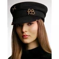 ราคา {FAN CC Shop} New Women's Fashion Flat Cap British Retro Newsboy caps with Earrings Pierced Baker Boy Cap (1734303931290978093)