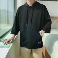 ราคา Dropshipping Ins Super Popular Same Style Short Sleeve Sweatshirt Men Hooded Hip Hop Korean Version Trendy T-shirt Half-sleeved Clothes Hooded T-shirt Men Ins (1733017222733202718)
