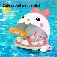 ราคา Guohong Toys ของเล่นเด็กแบบจำลองเครื่องมือดูแลฟันรูปกระต่ายน่ารัก สำหรับการถอดฟันและเปลี่ยนฟัน ดูแลฟัน (1733580213197309542)
