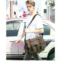 ราคา 2021 Vintage Big กระเป๋าสะพายกระเป๋าผ้าใบขนาดใหญ่ย่ามกระเป๋านักเรียนทหารแล็ปท็อปกระเป๋าสะพายไหล่ (1733842812871149093)