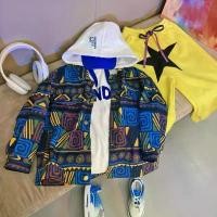 ราคา Boys' Denim Jacket Boy Scout New Children's Autumn Fashionable Stylish Top Baby Spring and Autumn Trendy Streetwear! (1733322563946383028)