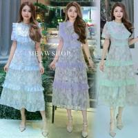 ราคา S-3XL Maxi dress สีม่วงอ่อน เดรสลายดอก แขนสั้น ชุดไปทะเล ชุดออกงาน ไปงาน ชุดเพื่อนเจ้าสาว ชุดไปวัด ชุดงานบุญ PATCHA (1734167638837855652)