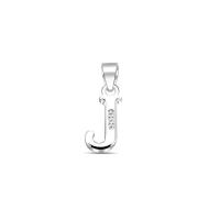 ราคา [COD] [Tiktok]Silver thai Jewelry จี้เงินแท้ ตัวอักษร J ประดับด้วย CZ/Genuine silver pendant, letter J decorated with CZ. (1734384174635451905)