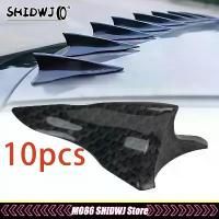 ราคา 10Pcs Rear Roof Shark Fins Spoiler Wing Kit Universal Car Roof Spoiler Bumper Spoiler Shark Fin Diffuser Vortex Generator (1733917266201577294)