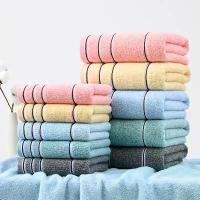 ราคา Towel Pure Cotton Thickened Face Wash All Cotton Adult Bath Towel Soft Absorbent Combed Long Staple Plain Color (1733714487639508093)