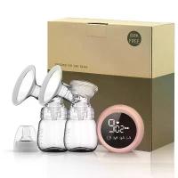 ราคา เครื่องปั๊มนมไฟฟ้า ปั๊มนม ปั๊มนมไฟฟ้าแบบปั๊มคู่ Double Breast Pump Automatic Electric with 2 Bottles มีโหมดกระตุ้นน้ำนม พกพาสะดวก ปั๊มนมไฟฟ้าแบบปั๊มคู่ (1734410504294270086)