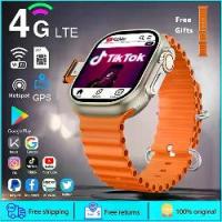 ราคา สายฟรี] นาฬิกาสมาร์ทวอทช์ Galaxy 4G SIM S9 Ultra 360°camera YouTube WIFI 4+64GB Play Store GPS NFC กันน้ำ IP68 วิดีโอคอล (1734013139059574202)