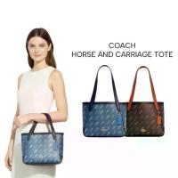 ราคา COACH กระเป๋าสะพายข้าง HORSE AND CARRIAGE TOTE ของแท้ 100% รุ่น C4060 (1734283449750882107)