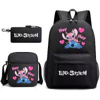 ราคา Stitch Cartoon ความจุขนาดใหญ่ Starry Sky กระเป๋าเป้สะพายหลังนักเรียน Sprunki กระเป๋าเป้สะพายหลังวัยรุ่นชุดสามชิ้น (1731867183196767466)