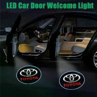 ราคา ไฟ LED ต้อนรับประตูรถยนต์ ตกแต่งไฟรถยนต์ โลโก้สำหรับ Toyota RAV4 Corolla Cross Camry Frontier Supra C-HR Tacoma Prado (1734340538150323901)