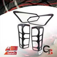 ราคา ❋ชุด ครอบไฟหน้า+ครอบไฟท้าย โลโก้แดง สีดำด้าน สำหรับ Isuzu D-Max V-Cross Hi-Lander ปี 2016-2019♜ (1733814127263647618)