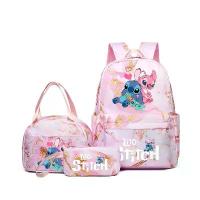 ราคา ชุดกระเป๋าเป้พิมพ์ลายอนิเมะ Lilo & Stitch พร้อมกระเป๋าใส่ข้าวกลางวันและกระเป๋าดินสอ ความจุมาก น้ำหนักเบา และระบายอากาศ เหมาะสำหรับกิจกรรมกลางแจ้ง สไตล์กระเป๋าเป้ (1732874854441387814)