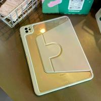 ราคา Suitable for 2022 iPad Pro protective case, Air 5 cover, Apple tablet Mini 6, transparent 10th generation, 9th generation, 11th generation, acrylic, 8th generation, rotatable (1734446449990534668)