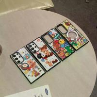 ราคา Mobile phone case CASETiFY model Persimmon Bear Mini Squeeze Acrylic compatible with Samsung Galaxy S25 Ultra S25 S24 S23 Plus, Niche Girl S22 Ultra cartoon case, anti-slip, shockproof (17331239226764