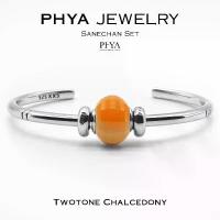 ราคา PHYA Sanechan Two Tone Chalcedony Set : กำไลเซ็ตเสน่ห์จันทน์หินทูโทน คาลซิโดนี (1731777271895919039)