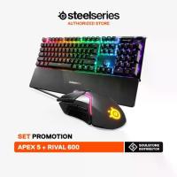 ราคา SET Promotion SteelSeries Apex 5 Hybrid Keyboard + Rival 600 Gaming Mouse (1730869342265968819)