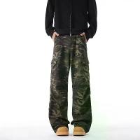 ราคา 2025 กางเกงขาบานลายพรางสีเขียวทหารสไตล์อเมริกัน High Street Ink Splash สำหรับผู้ชาย แบรนด์นิชทันสมัย กางเกงคาร์โก้สบายๆ (1733825137734354093)