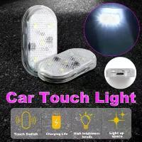 ราคา 1/2/4 ชิ้น ไฟ LED ขนาดเล็กสำหรับรถยนต์ ชาร์จผ่าน USB โคมไฟภายในสำหรับกล่องที่วางแขน ไฟอ่านหนังสือแบบสัมผัสแม่เหล็ก ไฟส่องพื้น (1734407275681711805)