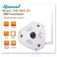 ราคา กล้องวงจรปิดไร้สาย IP Camera SPEED Panoramic 2.4MP รุ่น VR-360 A7 #แถม Adapter 12 V. 2 Amp สไตล์การระเบิด (1733552290309768964)