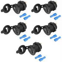 ราคา 5X USB Car Socket 12V Car Charger 5V 4.2A Dual USB Car Charger Waterproof Car Cigarette Adapter Adapter (1734323715716449519)