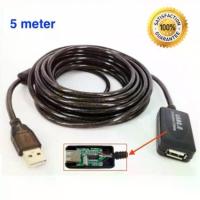 ราคา Usb Active 2.0 Extension cable สายต่อยาว 5m , USB 2.0 Active Repeater High Speed Extension Cable Lead Adapter Cord (1732589552898770844)