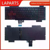 ราคา คีย์บอร์ดใหม่สำหรับ TUF Gaming FX95 FX95G FX505 FX505GD FX705 FX505GM FX86 FX505G FX505D FX505DY FX505DV FX505DT คีย์บอร์ดแบ็คไลท์สีแดง (90% ใหม่) (1734356381566404559)