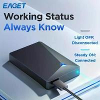 ราคา EAGET ฮาร์ดไดรฟ์ภายนอก, 1 ชิ้น, ฮาร์ดไดรฟ์แบบกลไก 6.35 ซม., ระบบไฟล์ NTFS, การออกแบบที่เป็นมิตรกับผู้ใช้, เข้ากันได้กับ PC, Mac, แล็ปท็อป, PS4, Xbox One, มีให้เลือกใน 250GB/320GB/500GB (17326895815794