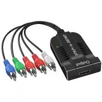 ราคา ✫Component To HDMI Converter 5RCA RGB YPbPrไปยัง HDMI Converter รองรับ1080P Video Audio AdapterสำหรับDVD PSP Xbox 360 PS2♔ (1733108584142702275)