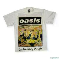 ราคา เสื้อวง Oasis "Definitely Maybe" 90s Britpop Vintage Style บล็อกบัสเตอร์ (1733885486848050756)