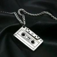 ราคา Punk Hip Hop Cassette สร้อยคอ Vintage สแตนเลสผู้ชายสร้อยคอลูกปัดแฟชั่นไนท์คลับ Rock เครื่องประดับของขวัญขายส่ง (1734151995343537966)