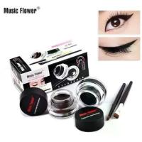 ราคา [Tiktok] Eyeliner Gel Music Flower Eyeliner Gel, Eyebrow Gel + Eyeliner, 2 Tubes, Waterproof for 24 Hours. (1733664662313928648)