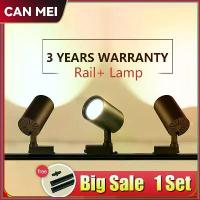 ราคา [COD] （arrived in three days）Whole Set LED Track Light Fixture Rail COB Spotlight | 3 COB + 1 M Rail | 12W 20W 30W 40W Spot Light Track Lamp Led Ceiling Fixture Wall Lamp Spot Tr (1734431481229772367)