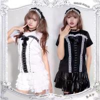 ราคา RAY Blanca top (freesize) เสื้อยืดคอกลม แต่งเทปและลูกไม้ ลายเสื้อ Corset เสื้อสไตล์ญี่ปุ่น (1734423242919675418)