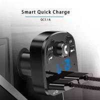 ราคา EcoDrive Gear Car Mp3 Player Dual Usb Fast Charger Fm Bluetooth Receiver Bluetooth Compatible 5.0 Fm Transmitter Usb Flash Drive Plug Car Kit (1733383192409048279)