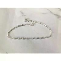 ราคา ☞สร้อยข้อเท้าลายโซ่เงินแท้925 สร้อยข้อเท้าเงิน✺Flash Sale- (1734266022857442604)
