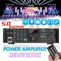 ราคา SUNBUCK AV-6060BT เครื่องขยายเสียงพลังเสียงไฮไฟโฮมเธียเตอร์คาราโอเกะเครื่องขยายเสียง AV เสียงแอมป์มิกเซอร์รถสนับสนุน FM USB SD ระยะไกล Penguat พร้อมสต็อก (1729866113506773395)